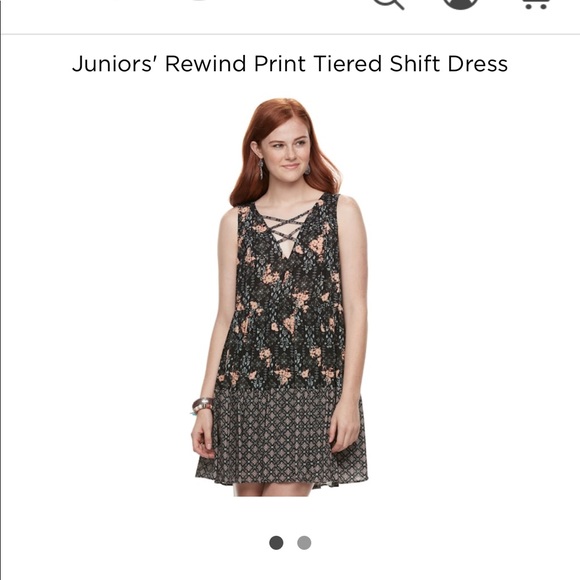Rewind Dresses & Skirts - RELISTED Juniors Rewind black shift dress NWT